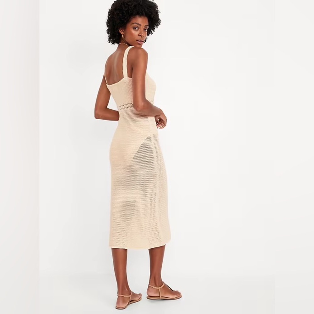 Old Navy Sleeveless Crochet Midi Dress - MEDIUM - NWT - NEVER WORN!